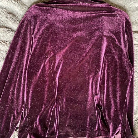 Purple velvet cardigan 14 - Picture 3 of 4